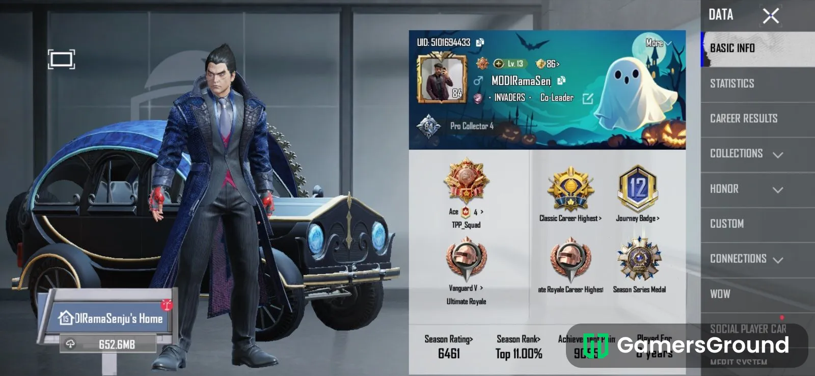 9 years account with many items.