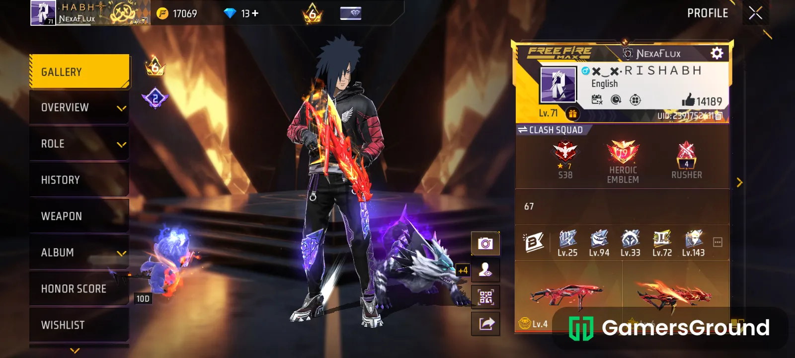 Indian server ff account