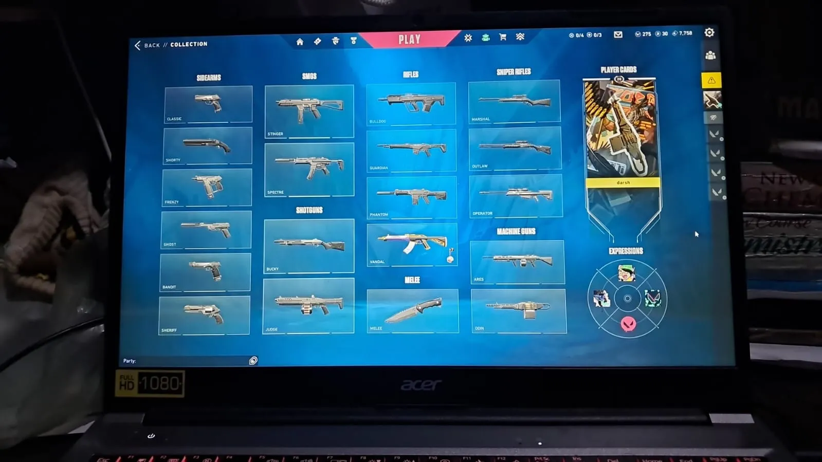 valorant account ranked ready with PRIME VANDAL