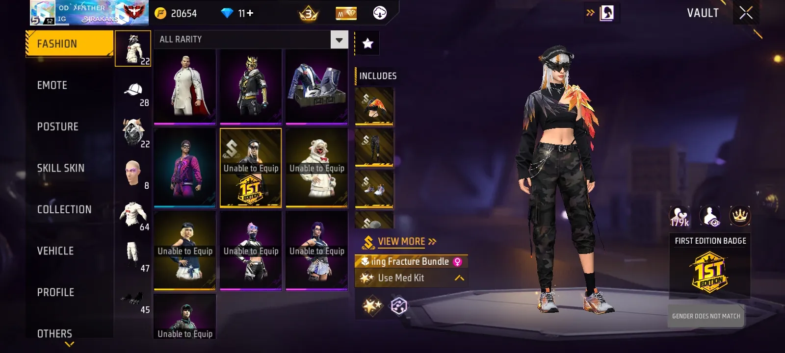 account for sale