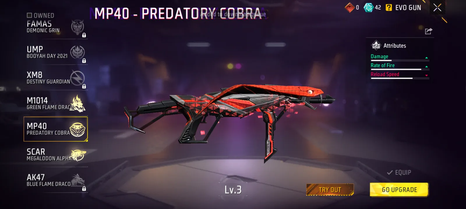 Free Fire MAX Lv.65 | 3 Lv.3 EVO Guns | Rare Bunny Gun | Premium Collection