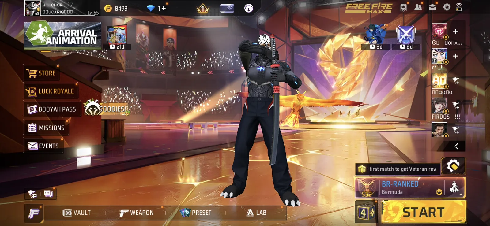 💎 Rare 7 Years Old Free Fire MAX Account | with female angelic pent | OG Collection | Serious Buyers Only