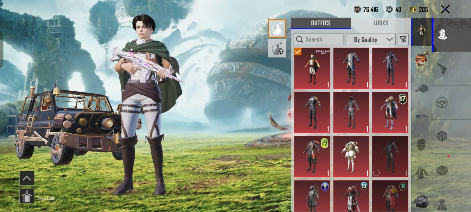 Rare Mythic Outfits