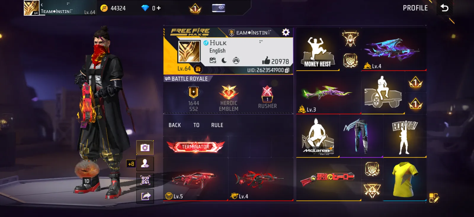 Old bundle many evo guns 54000 prime point