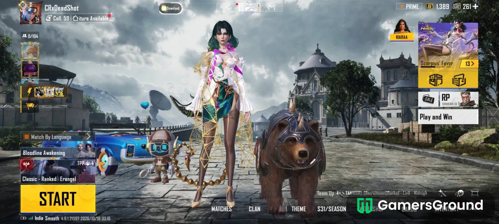 74 level 8 years old Account with collection level 59