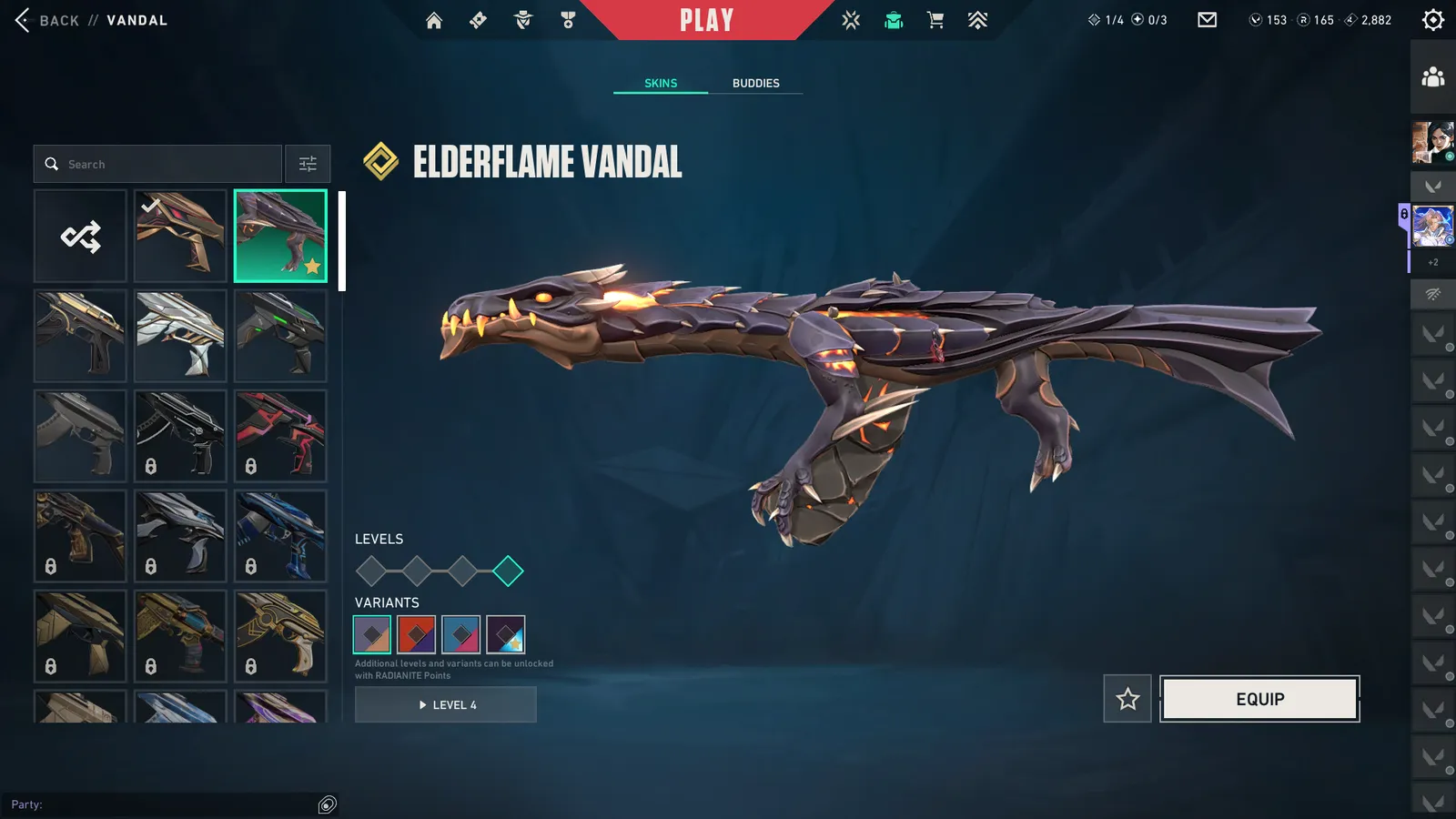 Account with good most wanted rare skins