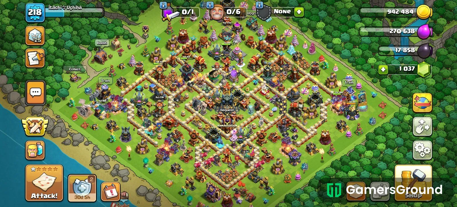 TH 17 (XP 218) | Near Max Defence & Heroes (86/87/71/45) | High-Level Epic Equipments | 6 Builders | Builder Base 10 | Rare Hero Skins