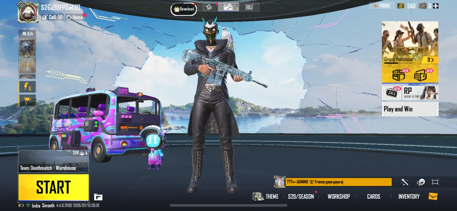79 level m416 glacier lvl-5 id
