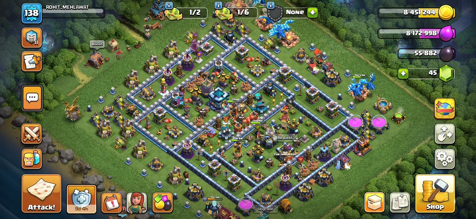 Townhall 13 with level 138
