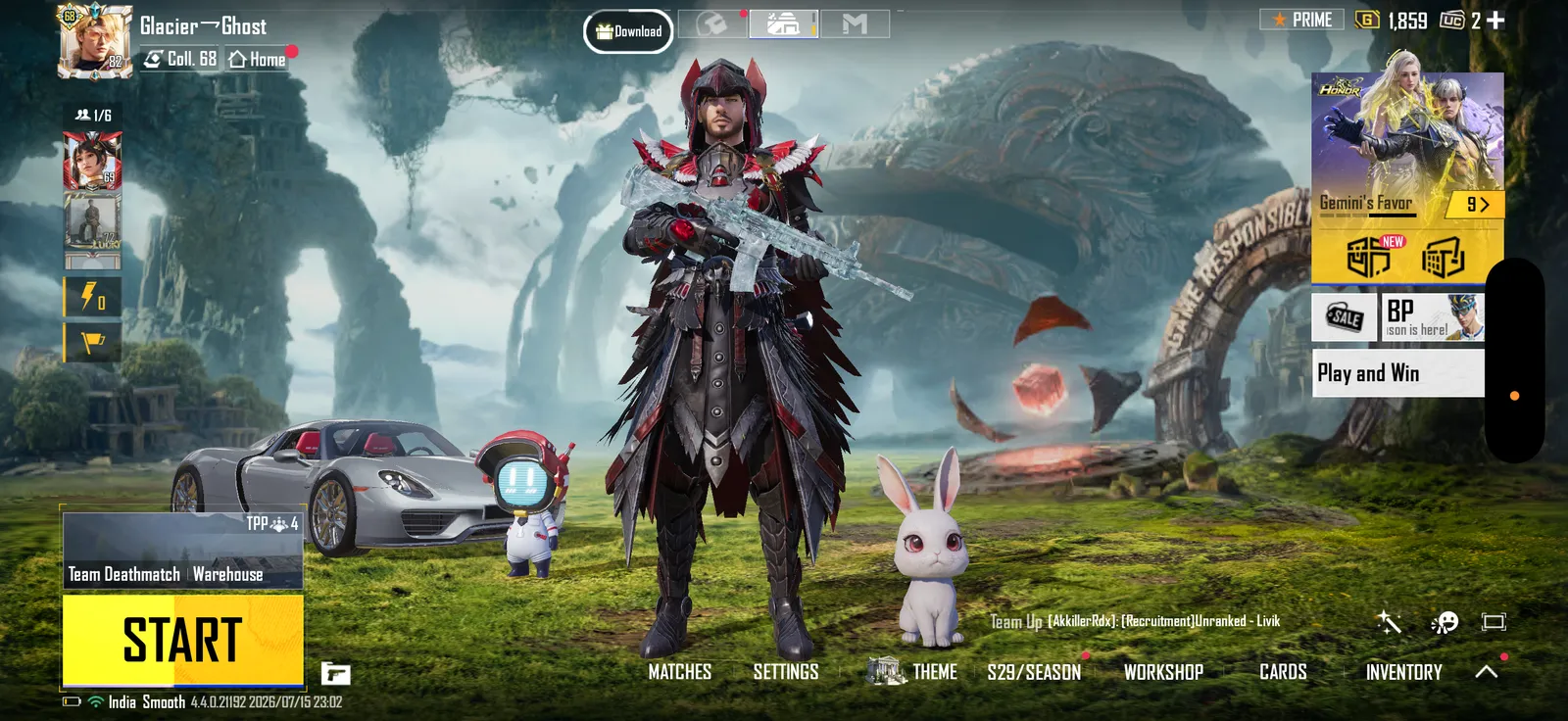 Glacier Max Raven Suit Lvl 3
