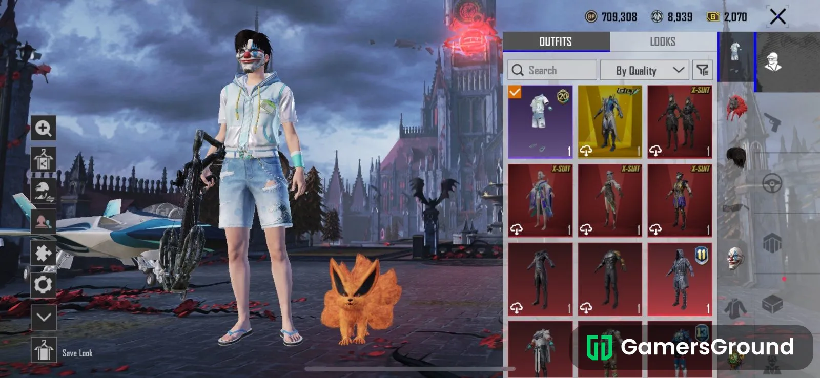 Conqueror account with rare skin and upgradable guns and 4xsuits