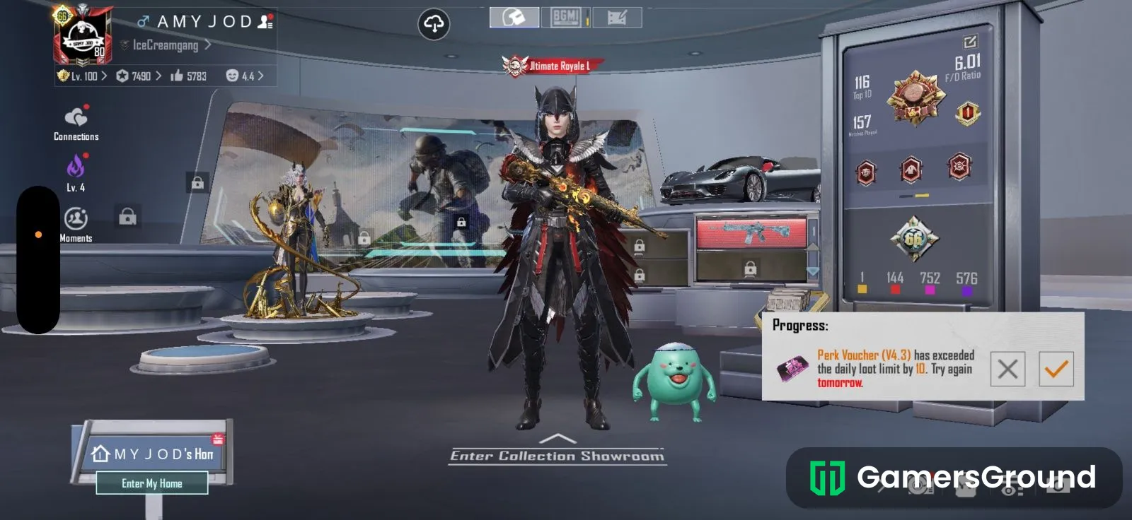 Premium Id 2XCONQUEROR X LEGEND 5 XSUITS 5 SUPERCARS