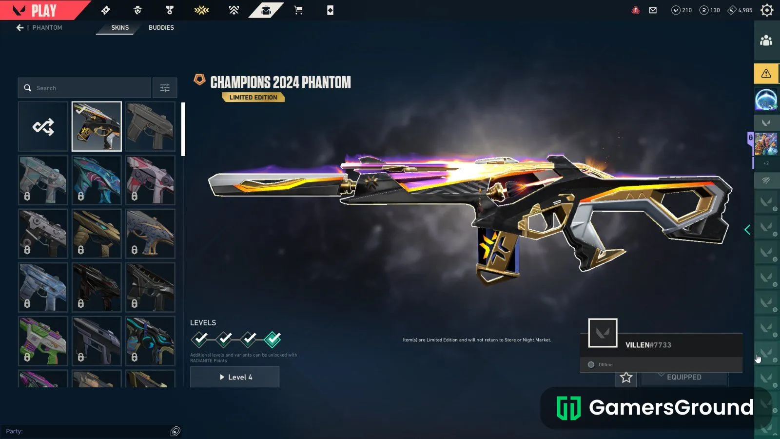 Champions 2024 phantom | Champions 2024 Blade | Kuronami Vandal | Araxys Operator Valorant account sale