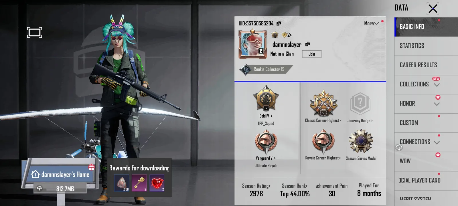 Crown account with royale pass