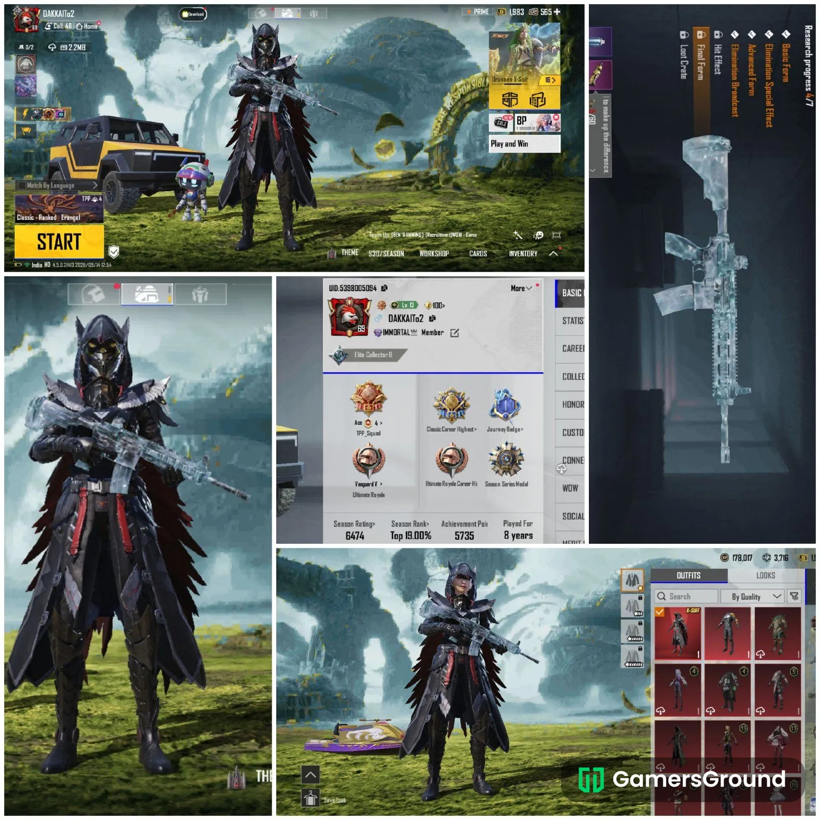 BLOOD RAVEN OR M416 GLACIER WITH 1300UC