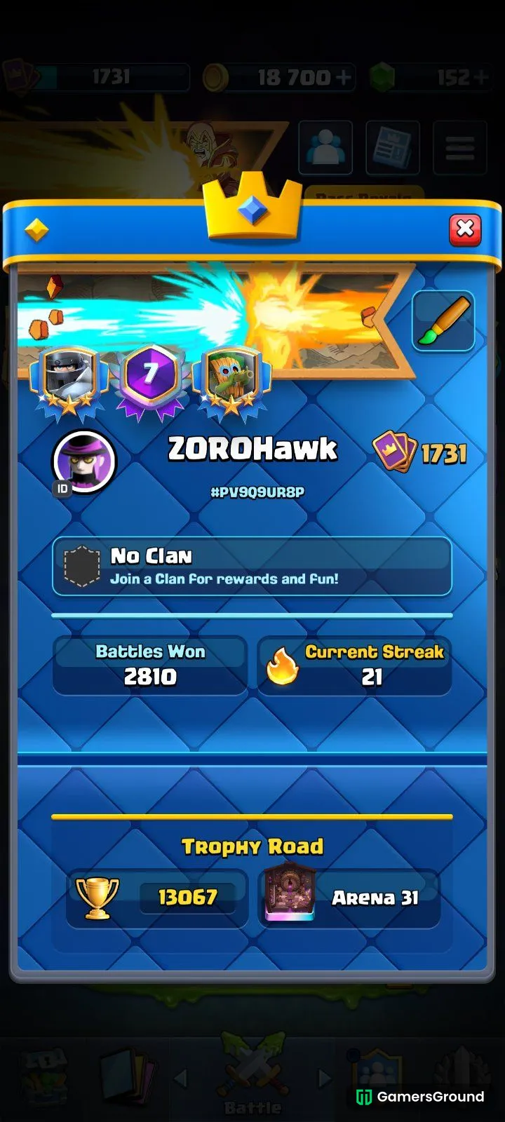 Master account with 13000+ trophies