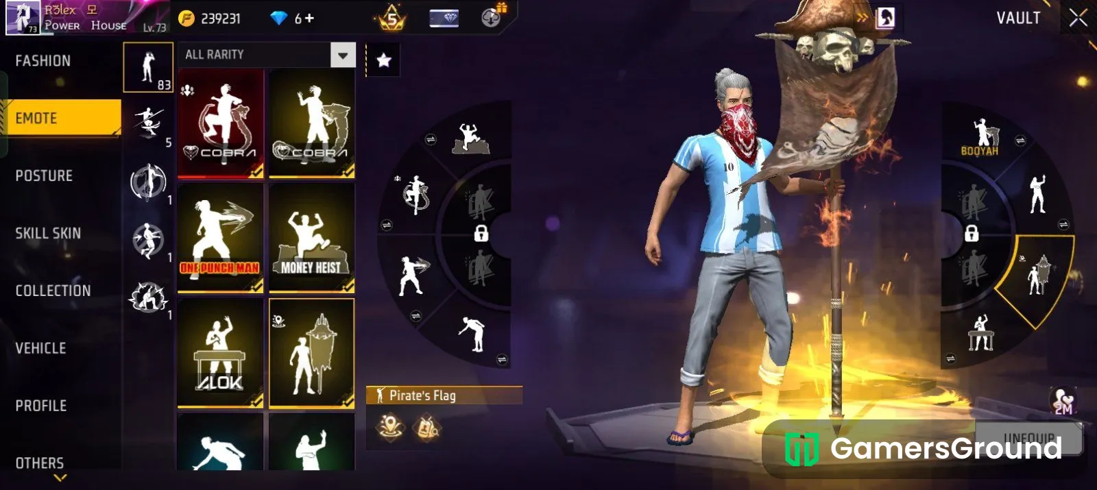 Level 73 Free Fire Max ID | Rare Bundles | Evo Gun Skins & Emotes | Safe Handover