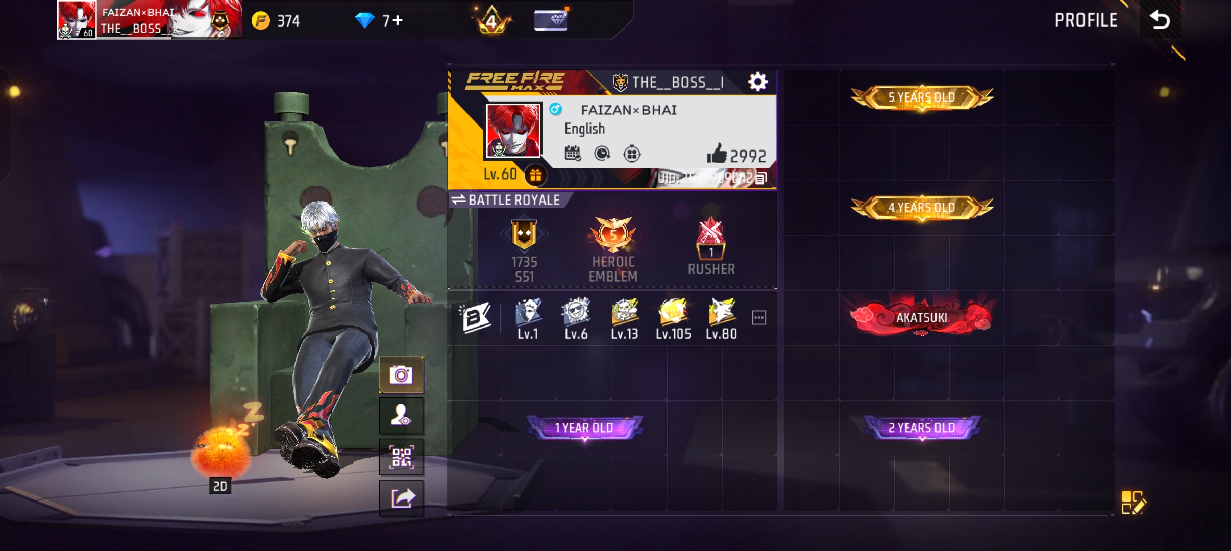 FF old account sell