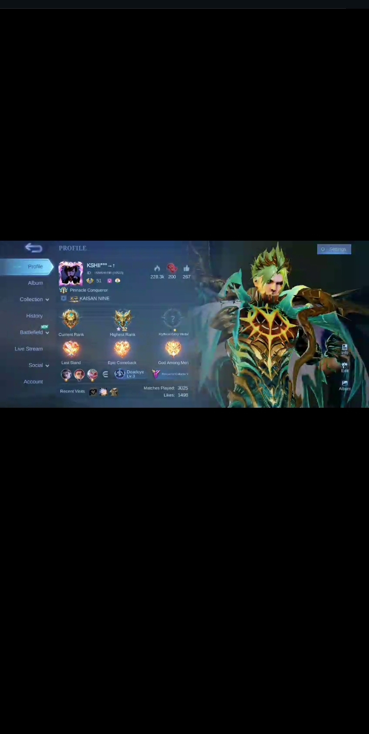 Mobile legends account