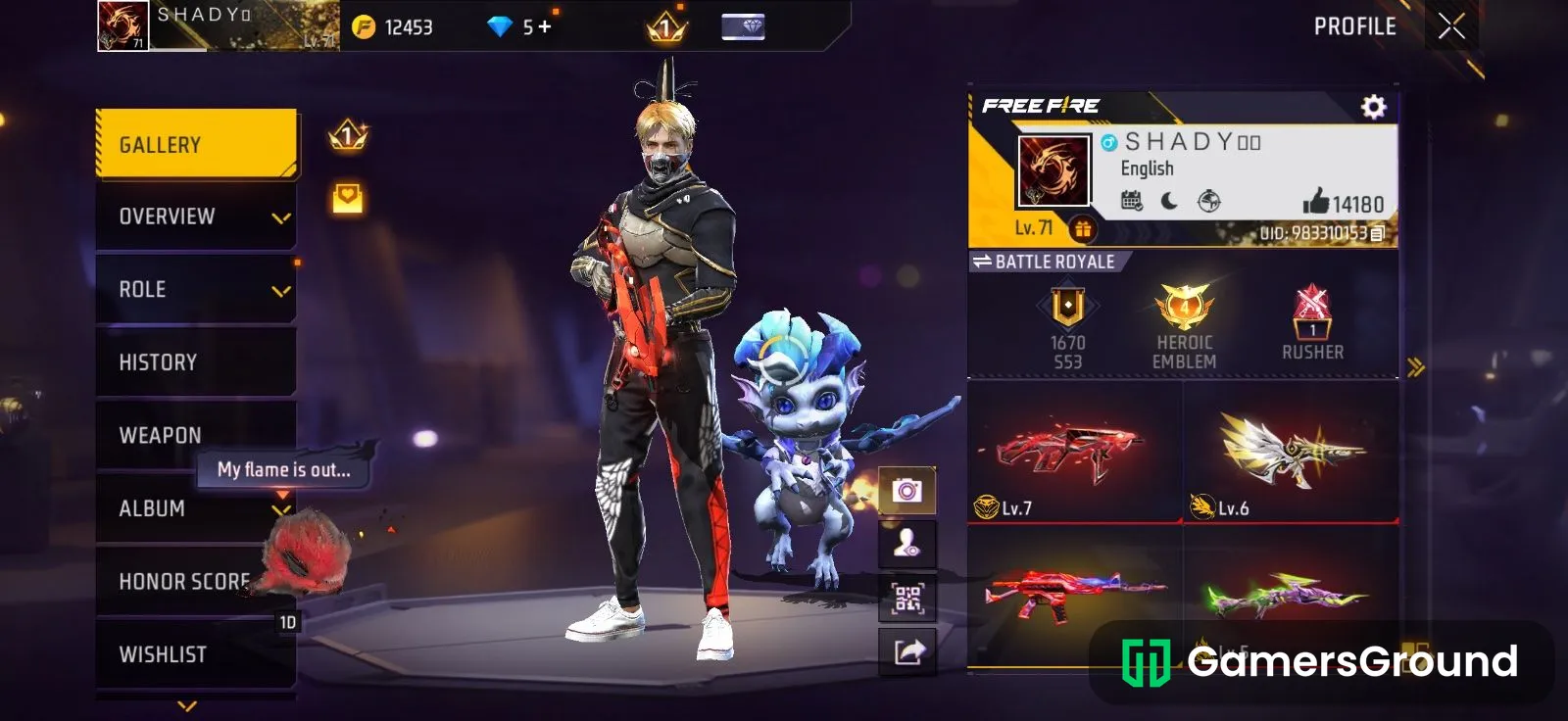 7 year old id with rare old bundles and unique 9digit UID..only first 2 lakh players have