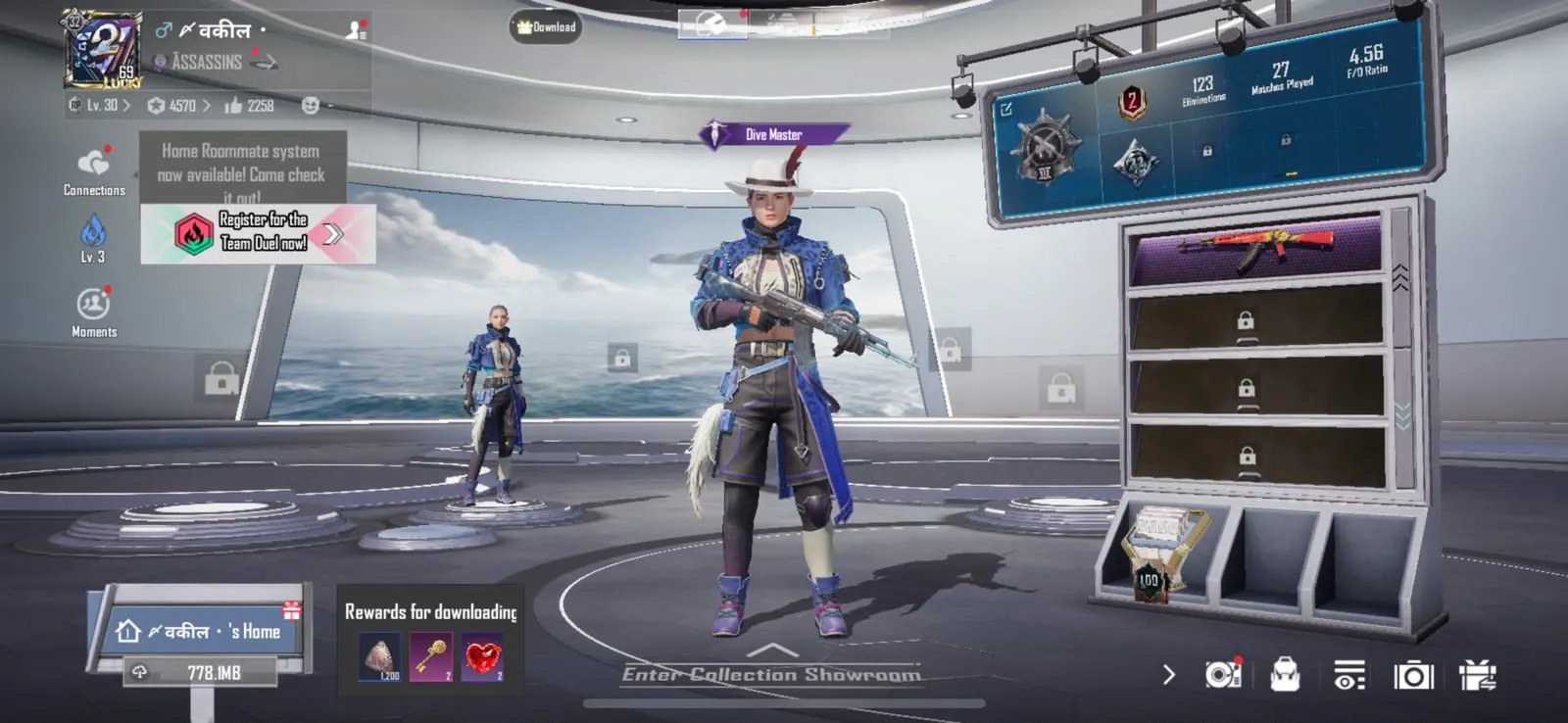 Lev.1 m416 and Lev.1 akm glacier ine one id