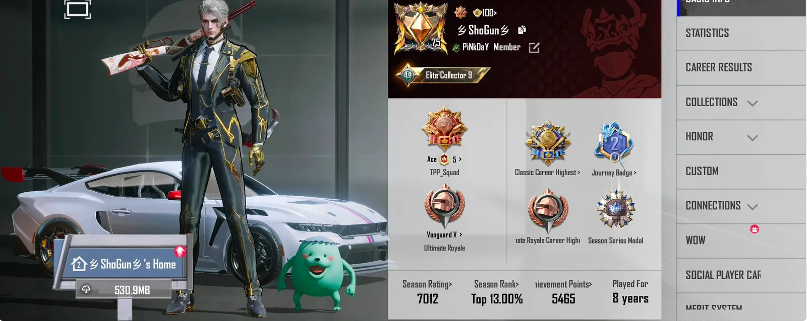 BGMI Premium Account for Sale — Level 75 | C.L. 49 | Fully Maxed Loadout