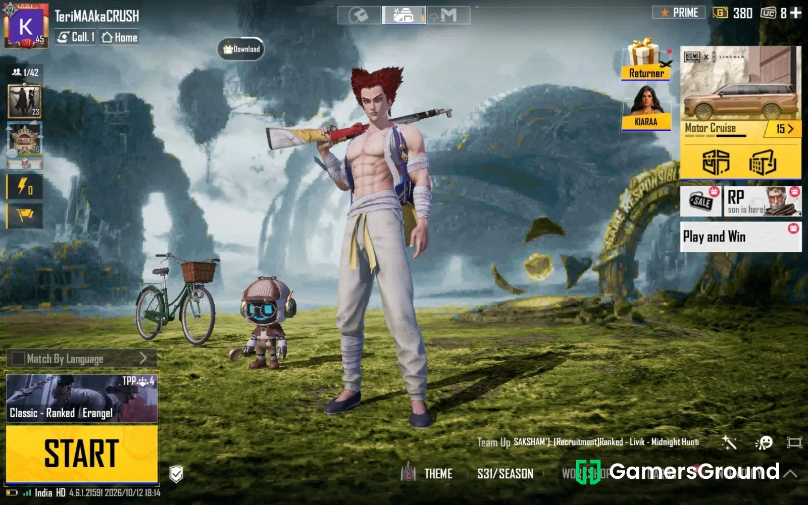 Some rare gun skins with one punch man Collab bundle 3-4 royal pass