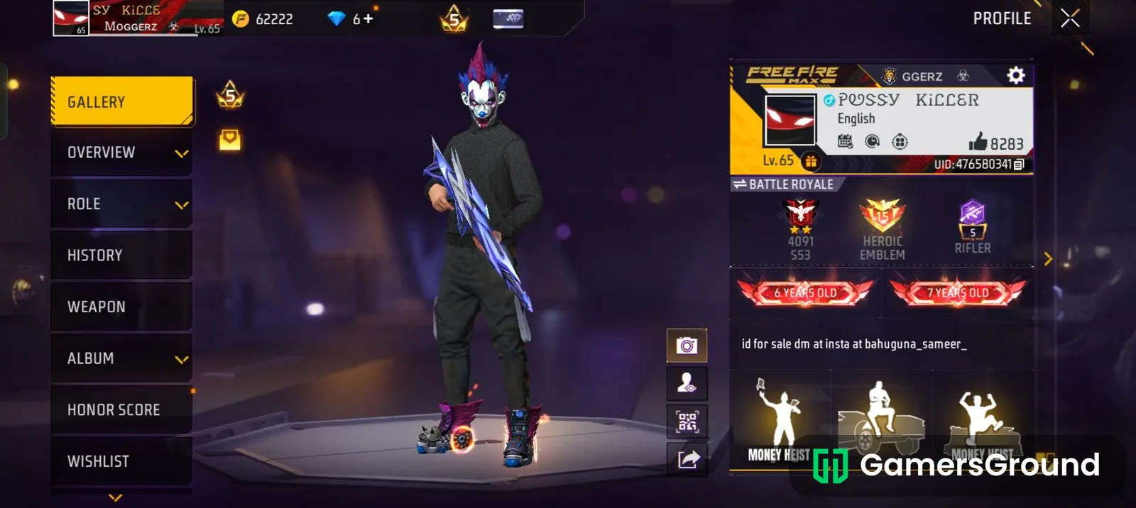 Old account