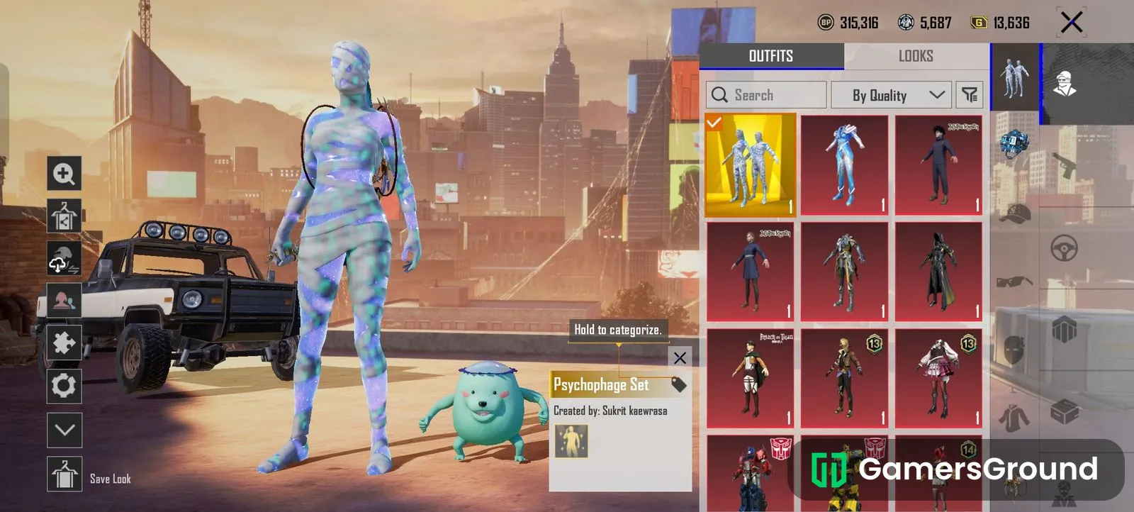 Ultimate mummy suit with collection level  45