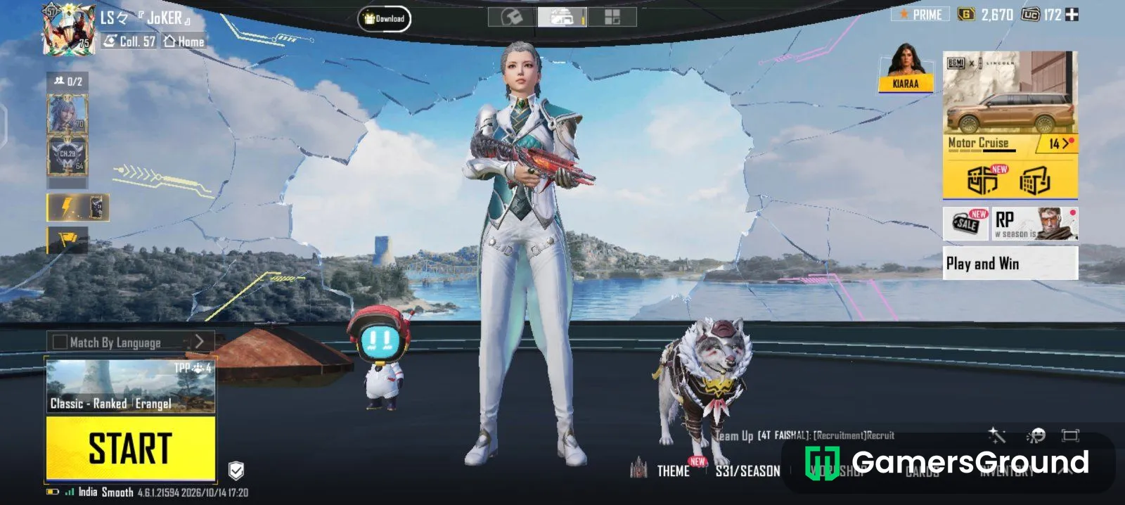 2 XSUIT ACCOUNT With 21 updratable. Id level 75, collection level 57, 21 elite passes.