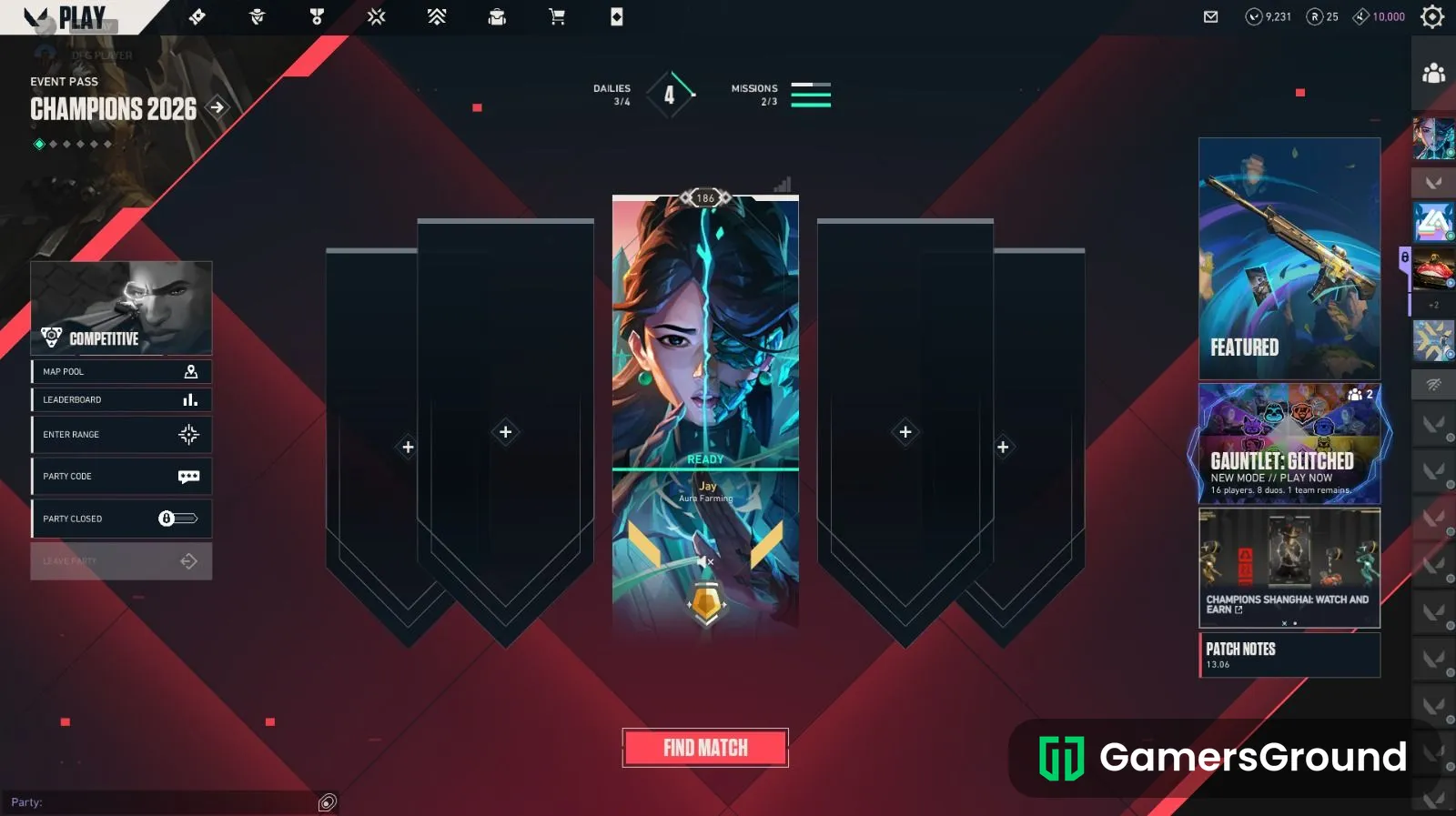 Peak Immortal account with rear skins