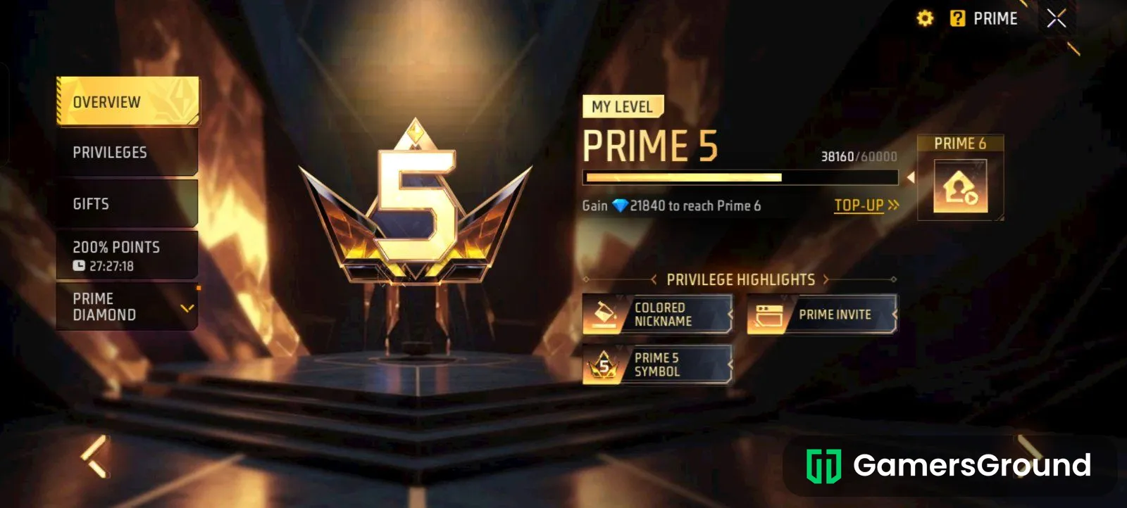 PRIME LEVEL 5