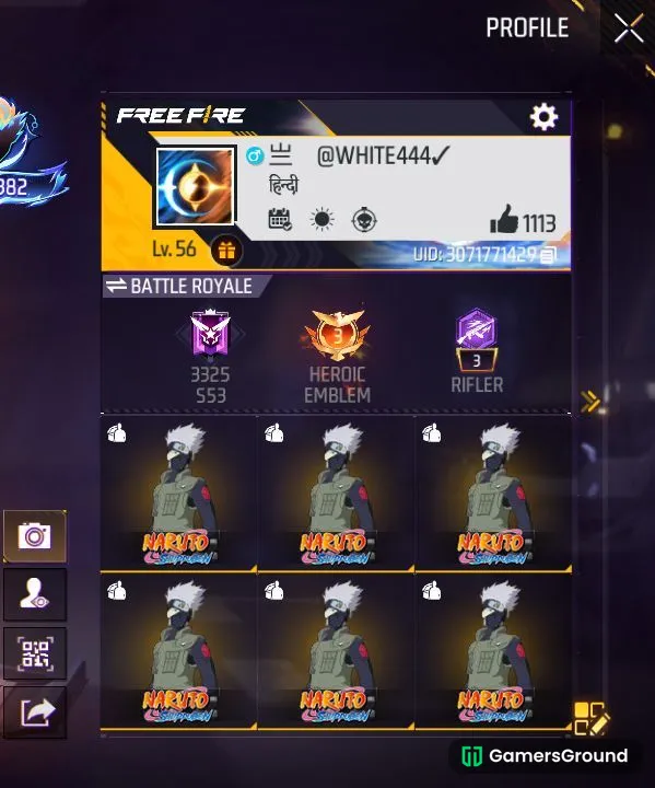 FREE fire id sell