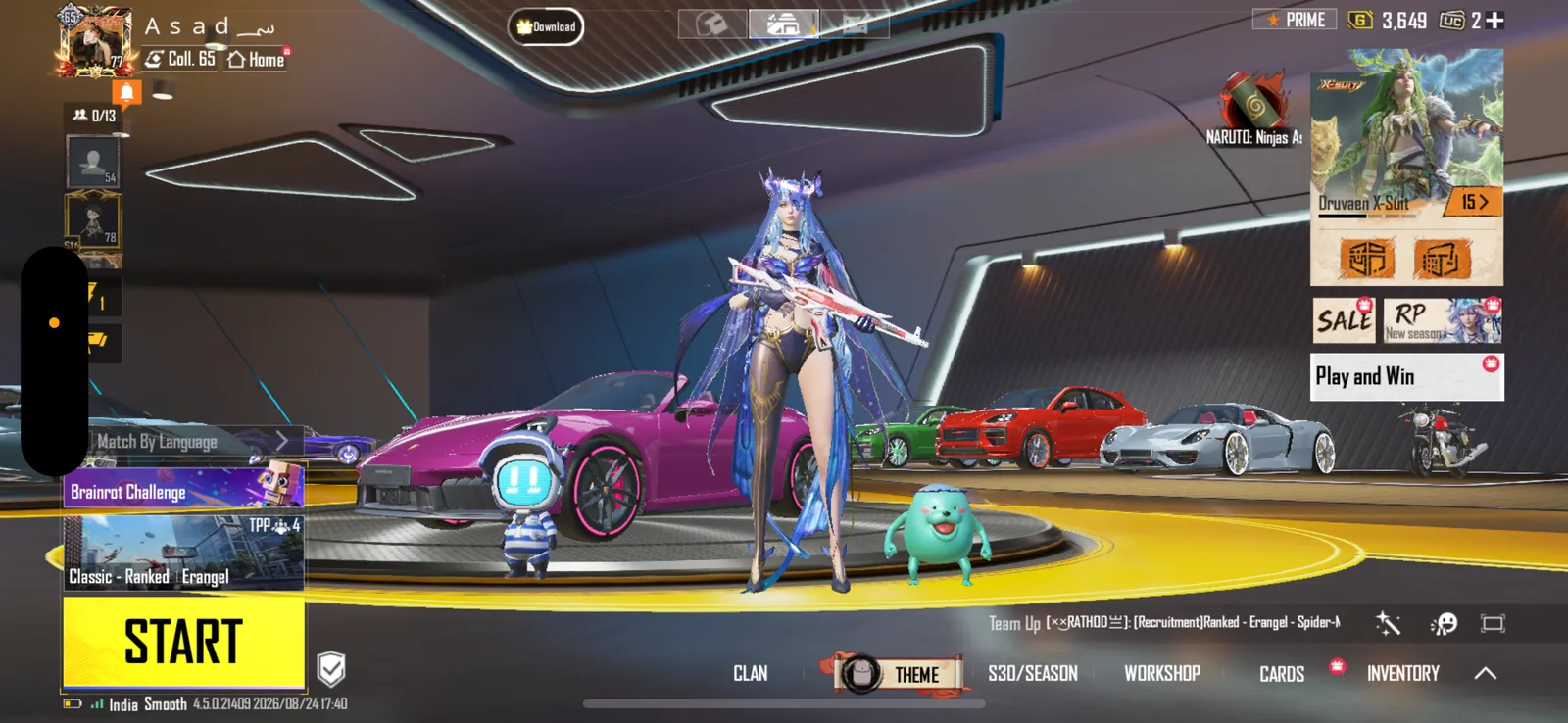Rare account with glacier and car collection 🔥
