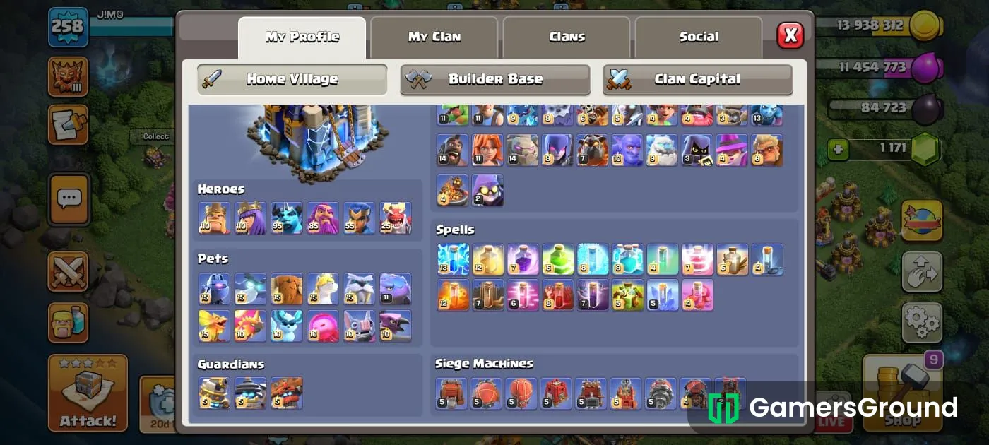 TH 18 Almost Max Account