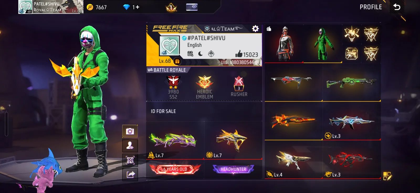 🙏✨️Quitting Free Fire.Selling My Original Full Loaded ID.Once Sold, Gone Forever | Rare Free Fire ID⚡️♌️