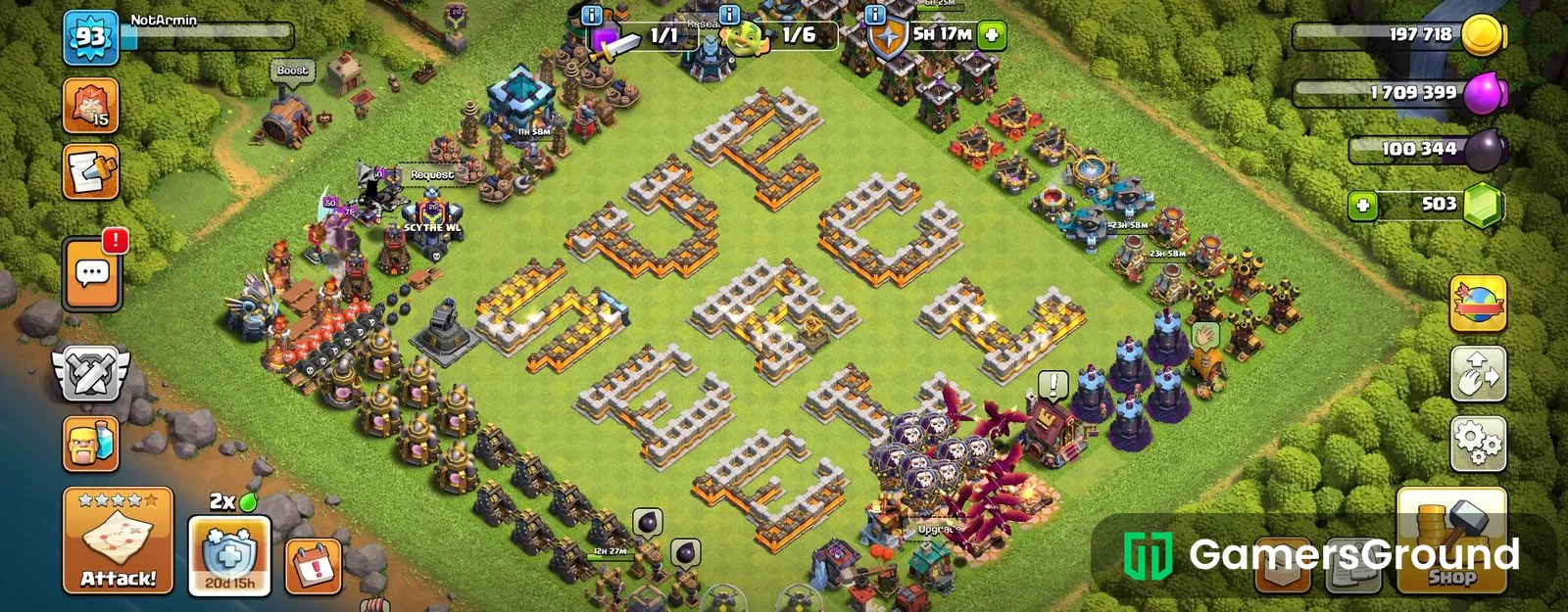 Town Hall 13 Account (not rushed)