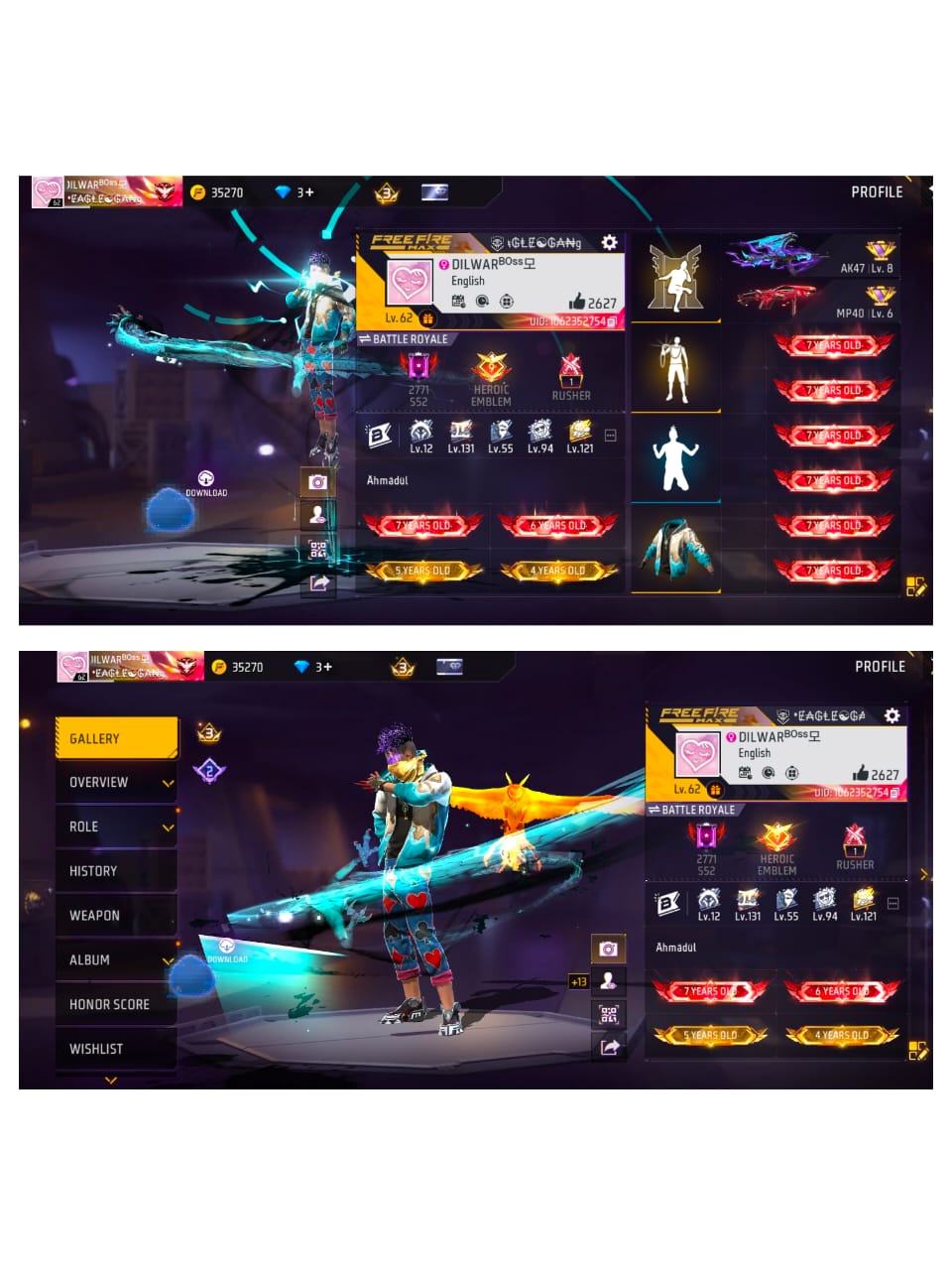 Free Fire Account (id)
