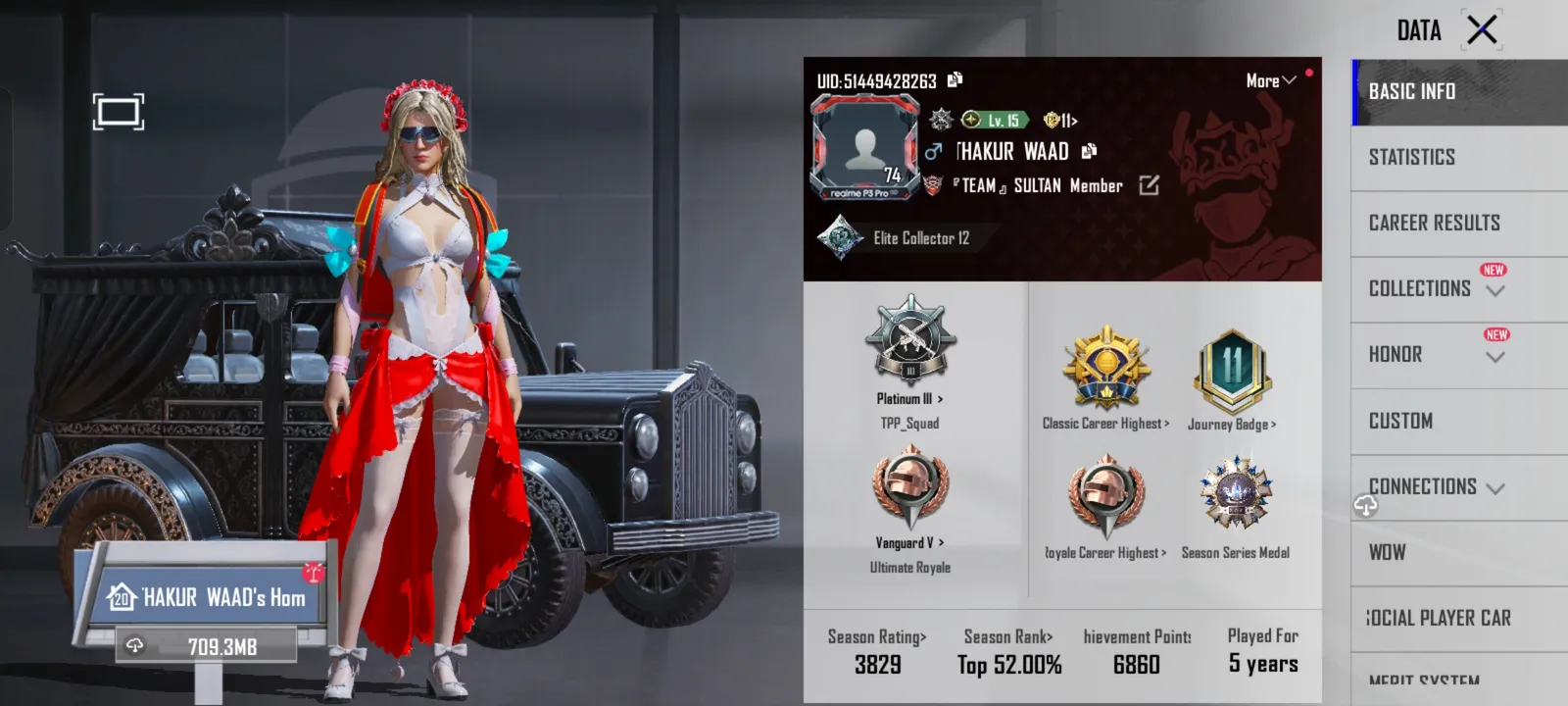 Bgmi 74 level account