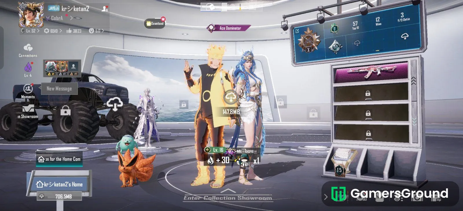 BGMI account 60 collection level
