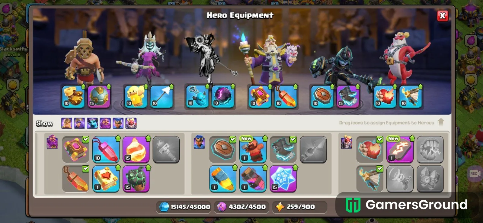 Th15 rushed account with an old gold pass skin