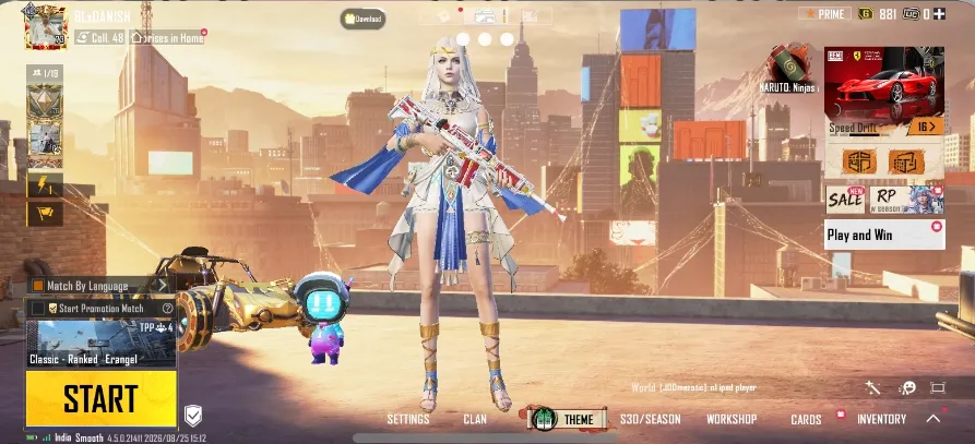 Conqueror id for sale with lots of upgradable skins