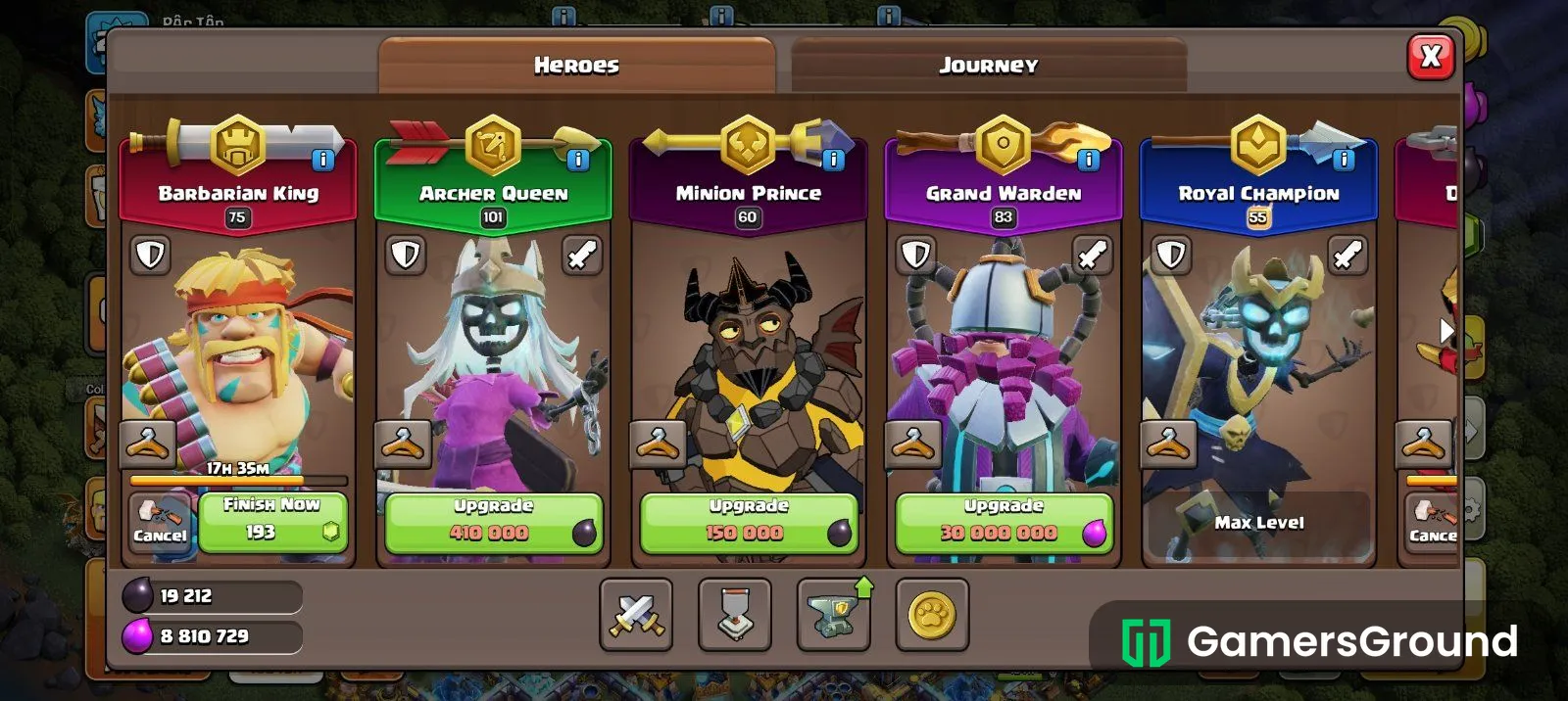 90 percent maxed account