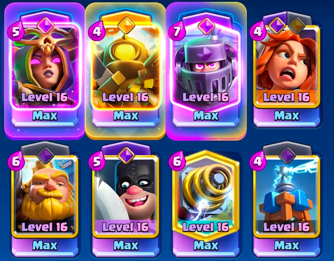 Clash Royale KT16 | 14K Trophies | 19 Evos | 7 Heroes | 126 Emotes