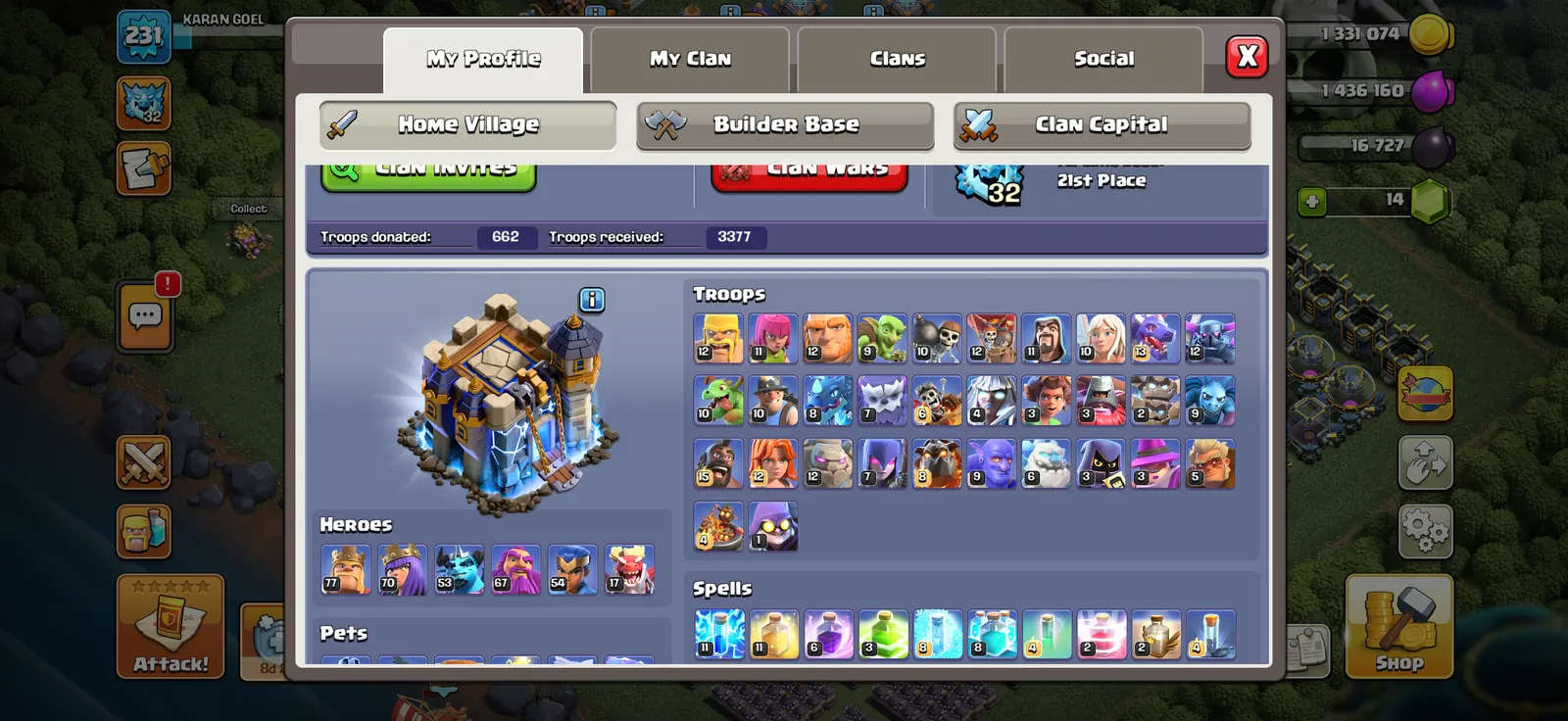 Selling my th18 Account