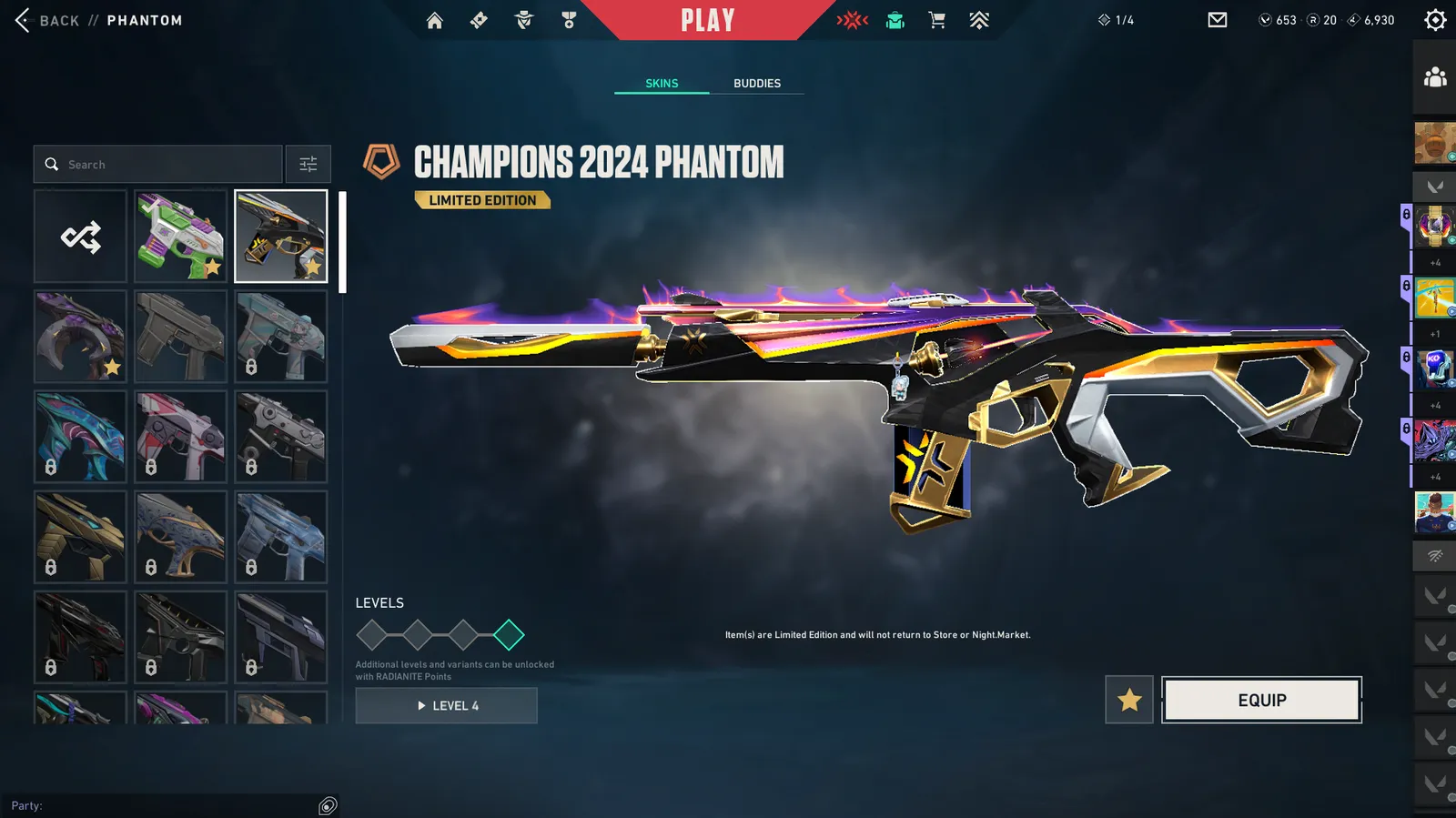 Best skins for most guns and high level account