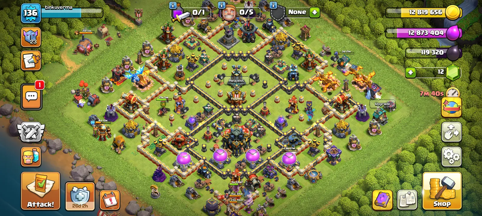 I want to sell my clash of clans id