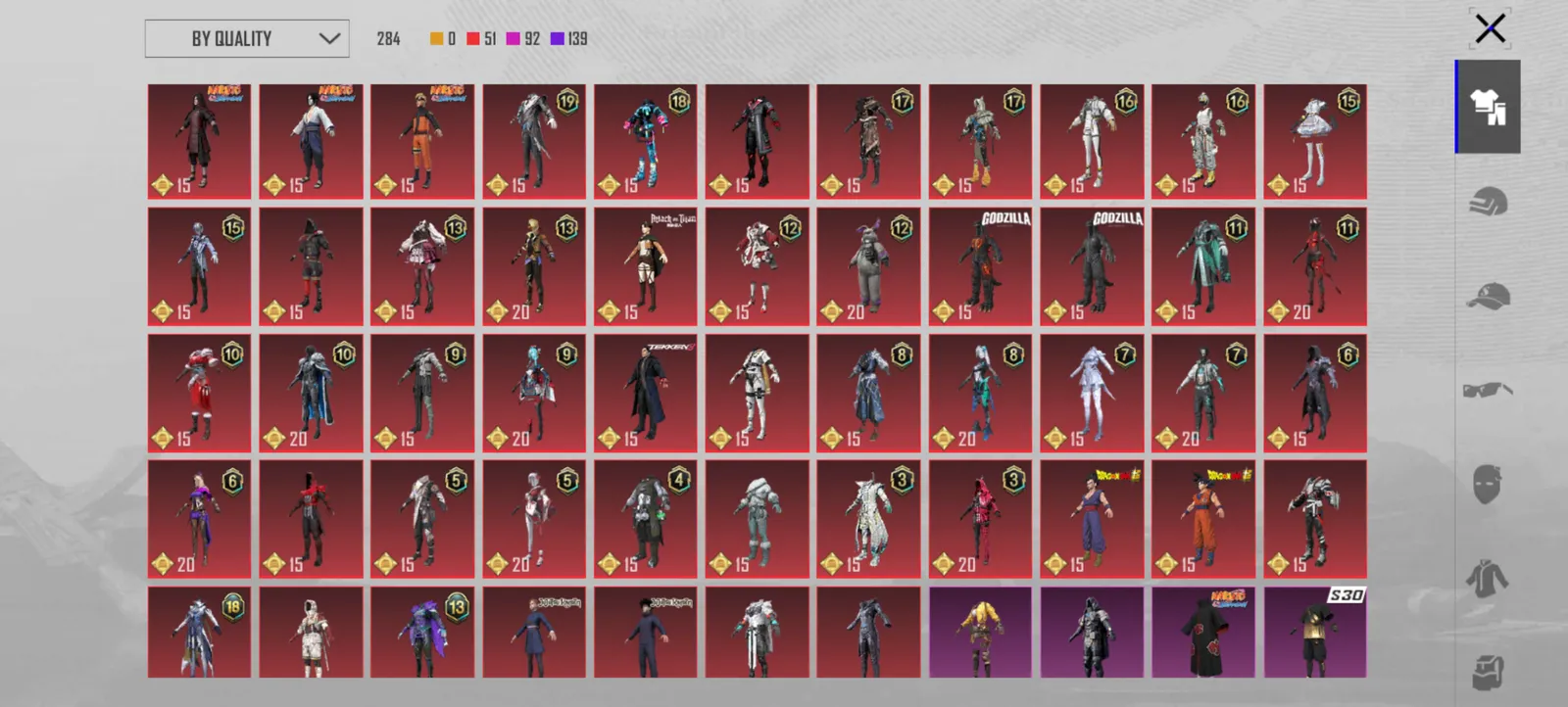 83 Mythics | 25 Upgradable Guns | Naruto, DBZ, AoT, JJK Collabs | Lvl 74