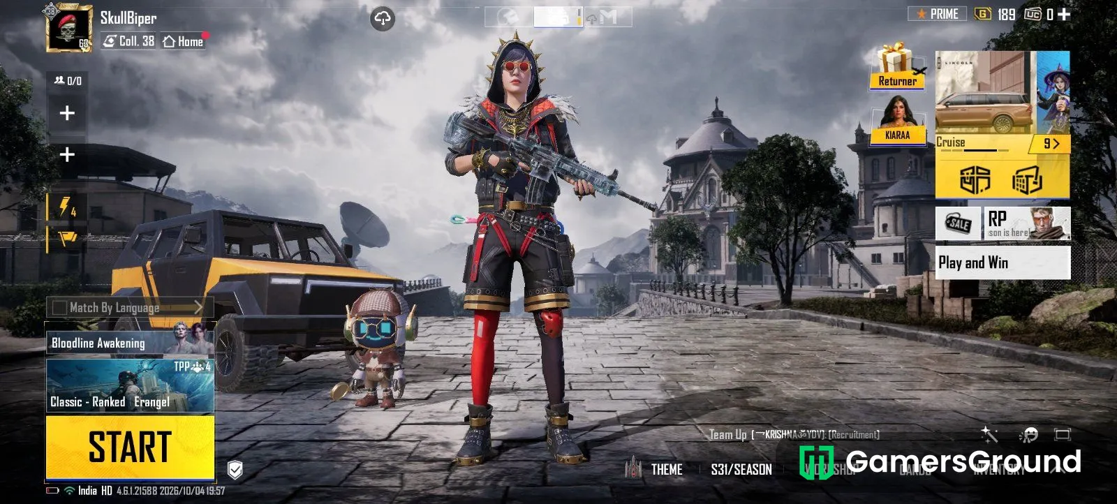 M416 Glacier Lvl 2 + UMP45 Lvl 2 (Kill Effect) + M24 Lvl 1 | 4x Ace Master Account