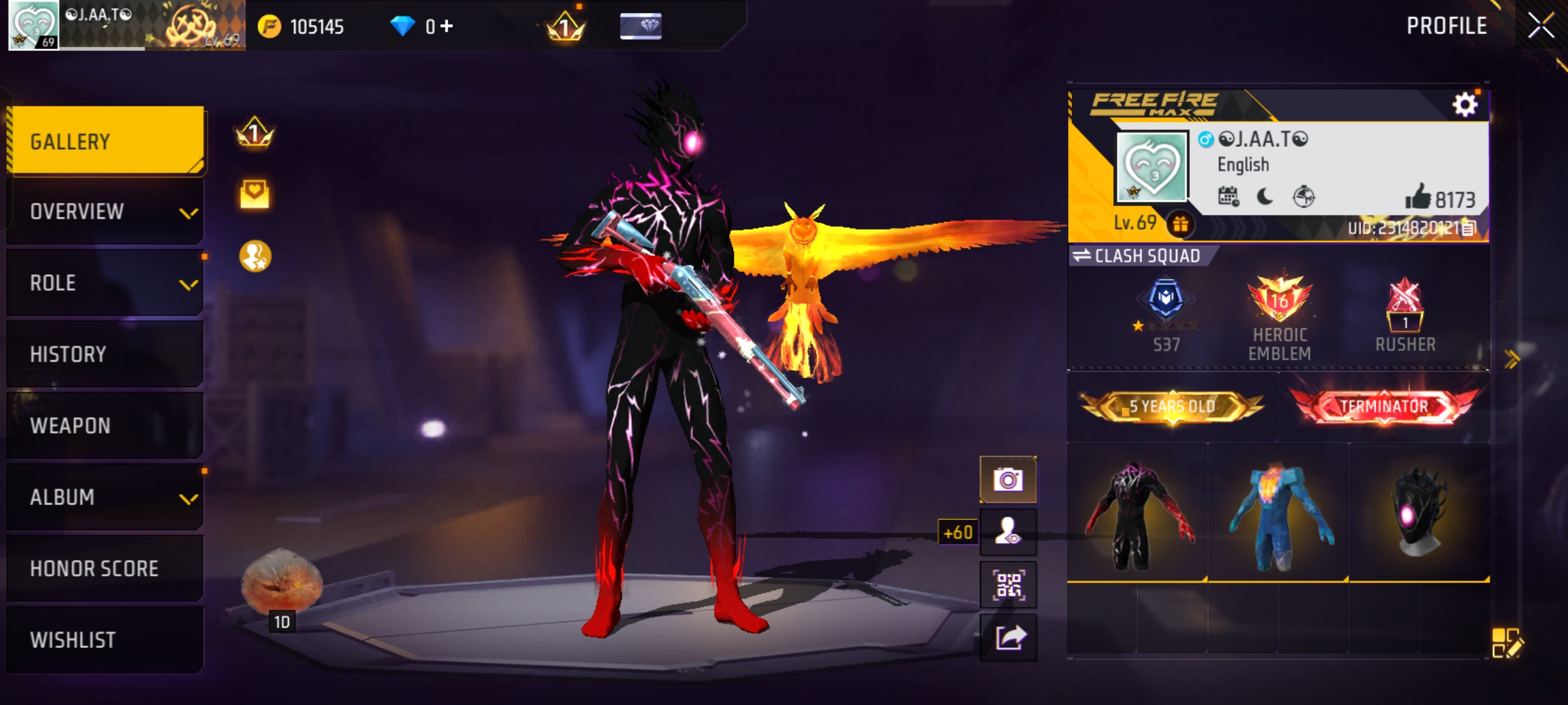 Free fire account